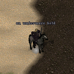 An umbermare held
